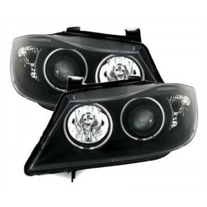 BMW E90/E91 předn&iacute; světla CCFL ANGEL EYES, čern&aacute;