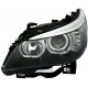 Přední čirá světla BMW E60, E61 03-07 LED, chrom
