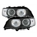 Přední čirá světla BMW X5 E53 00-03 XENON, černá