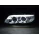 Čirá optika BMW X5 E53 03-06 XENON CCFL, chrom