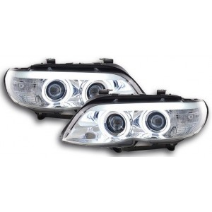 Předn&iacute; čir&aacute; světla BMW X5 E53 03-06 XENON, chrom