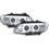 Přední čirá světla BMW X5 E53 03-06 XENON, chrom