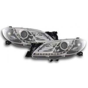 Předn&iacute; světla DEVIL EYES Mazda 3 4dv. 03-08 &ndash; chrom