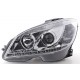Přední světla D-LITE Mercedes Benz W204 C-tř. 07-12 – chrom