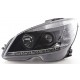 Přední světla Mercedes Benz W204 C-tř. 07-12 – černá