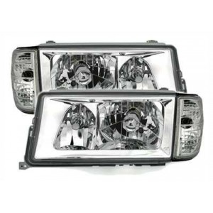 Předn&iacute; čir&aacute; světla Mercedes Benz W201 190E 82-93 &ndash; chrom