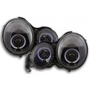 Přední světla Mercedes Benz W210 E-tř. 95-99 – černá