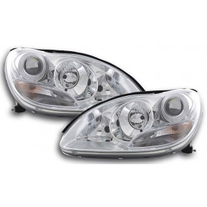 Předn&iacute; světla Mercedes Benz W220 S-tř. 02-05 XENON, chrom