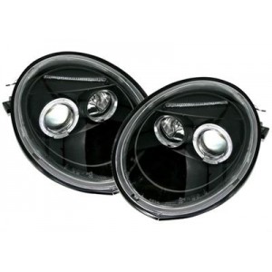 Předn&iacute; čir&aacute; světla VW New Beetle 97-05 čern&aacute;