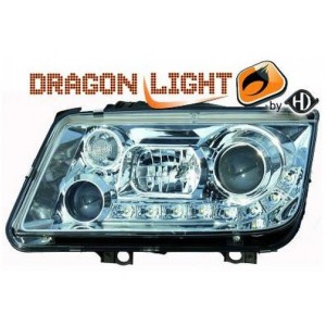 Předn&iacute; světla VW Bora 98-05 &ndash; chrom