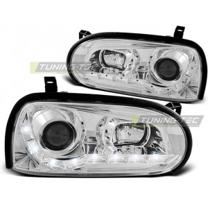 Předn&iacute; světla DEVIL EYES VW Golf 3 92-98, chrom