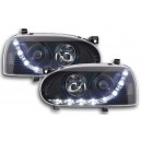 Předn&iacute; světla DEVIL EYES VW Golf III 92-98 &ndash; čern&aacute;