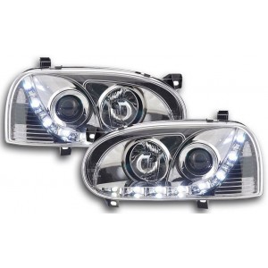 Předn&iacute; světla D-LITE VW Golf III 92-98 &ndash; chrom