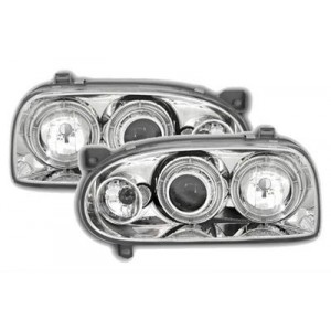 Předn&iacute; čir&aacute; světla VW Golf III 92-98 &ndash; chrom