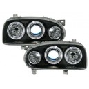 Předn&iacute; čir&aacute; světla VW Golf III 92-98 &ndash; čern&aacute;