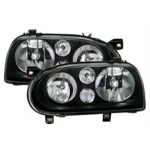 Čir&aacute; optika VW Golf 3 92-98 vzhled Golf 4 &ndash; čern&aacute;