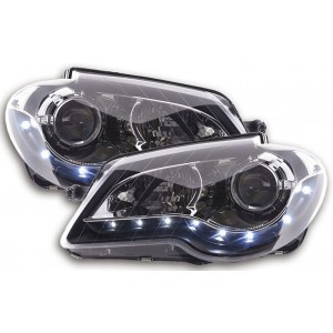 Předn&iacute; světla DEVIL EYES VW Touran 1T GP 06-10 &ndash; čern&aacute;