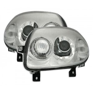 Předn&iacute; čir&aacute; světla Renault Clio 2 98-01 &ndash; chrom, V6-Optik