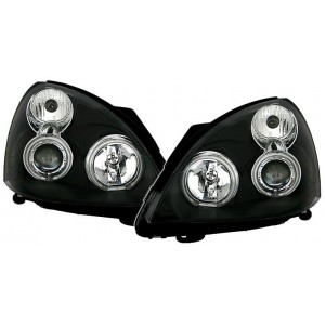 Předn&iacute; čir&aacute; světla Renault Clio III 01-05 CCFL, čern&aacute;