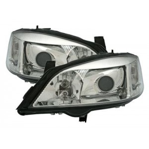 Předn&iacute; čir&aacute; světla Opel Astra G 98-04 &ndash; chrom