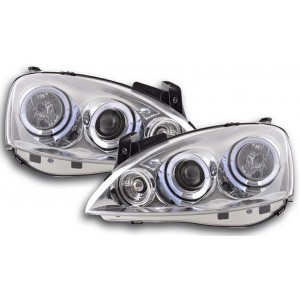 Čir&aacute; optika Opel Corsa C 01-06 &ndash; chrom