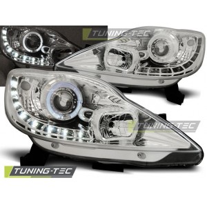 Předn&iacute; světla DEVIL EYES Peugeot 107 05-11, chrom