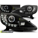 Přední světla DEVIL EYES Peugeot 107 05-11, černá