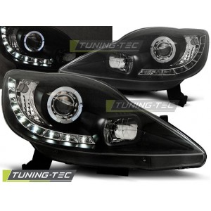 Předn&iacute; světla DEVIL EYES Peugeot 107 05-11, čern&aacute;