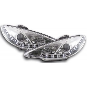 Předn&iacute; světla DEVIL EYES Peugeot 206 98-07, chrom