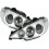 Čirá optika Peugeot 206 98-07 CCFL, chrom