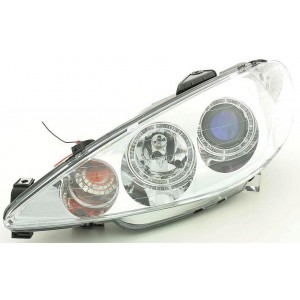 Předn&iacute; světla Peugeot 206 98-07 &ndash; chrom