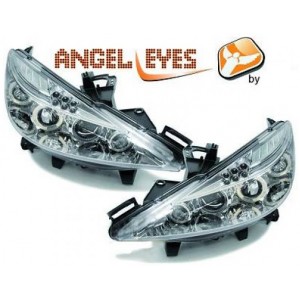 Předn&iacute; čir&aacute; světla Peugeot 207 06-10 - chrom