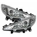 Předn&iacute; světla DEVIL EYES Peugeot 207 06-10, chrom