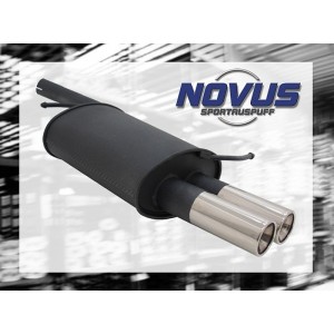 Audi A4 B6 8E sportovn&iacute; v&yacute;fuk NOVUS, koncovka 2x 76mm