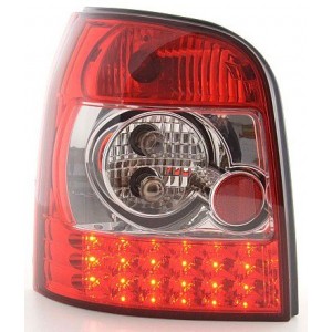 Zadn&iacute; světla Audi A4 B5 Avant 95-01 LED, červen&aacute;/krystal