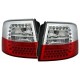 Zadní čirá světla Audi A6 Avant 97-05 LED, červená/krystal