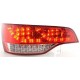 Čirá světla Audi Q7 05-09 - LED, červená/krystal