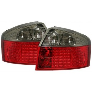 Zadn&iacute; světla Audi A4 8E Lim. 01-04 - LED, červen&aacute;/kouřov&aacute;