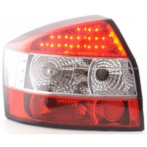 Zadn&iacute; světla Audi A4 8E Lim. 01-04 - LED, červen&aacute;/krystal