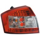 Čir&aacute; světla Audi A4 8E Lim. 01-04 - LED, červen&aacute;/krystal