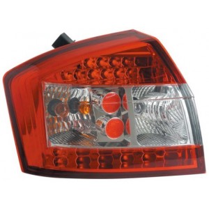 Čir&aacute; světla Audi A4 8E Lim. 01-04 - LED, červen&aacute;/krystal