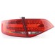 Čirá světla Audi A4 B8 8K Lim. 07-11 LED, červená/krystal