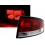 Zadní čirá světla Audi TT (8N3/8N9) 98-05 LED, červená/krystal