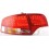 Čirá světla Audi A4 Lim. 04-08 LED, červená/krystal