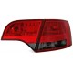 Čirá světla Audi A4 B7 Avant 04-08 - LED, červená/kouřová