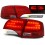 Čir&aacute; světla Audi A4 Avant B7 04-08 - LED, červen&aacute;/krystal