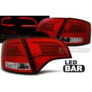 Zadn&iacute; čir&aacute; světla Audi A4 Avant B7 04-08 - LED, červen&aacute;/krystal