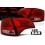 Zadní čirá světla Audi A4 Avant B7 04-08 - LED, červená/krystal