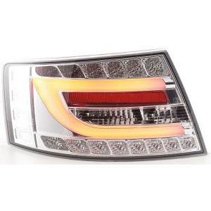 Zadn&iacute; čir&aacute; světla Audi A6 C6 4F 04-08 LIGHT BAR LED, krystal