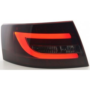 Zadn&iacute; čir&aacute; světla Audi A6 C6 4F 04-08 LIGHT BAR LED, červen&aacute;/kouřov&aacute;